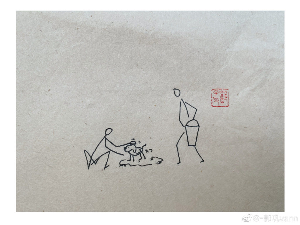 “居家到底胜居官，啼鸟声中昼掩关。​​​​”简笔画图片