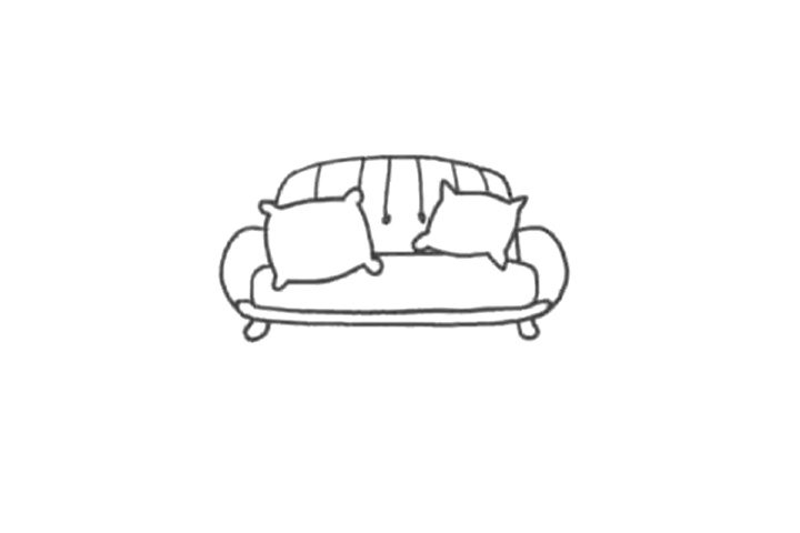 家具简笔画 沙发怎么画