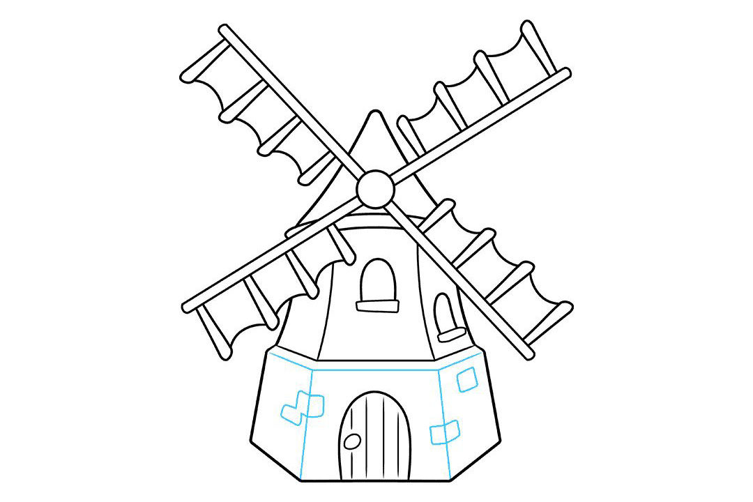 风车怎么画
