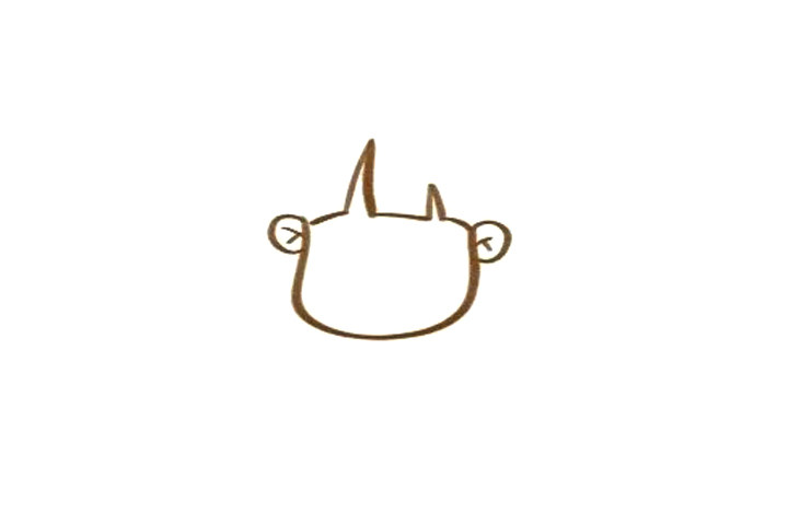 三步画可爱小妹妹简笔画
