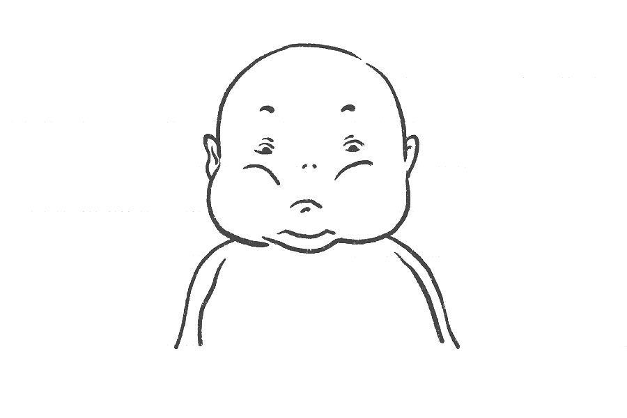 小胖宝宝简笔画画法步骤