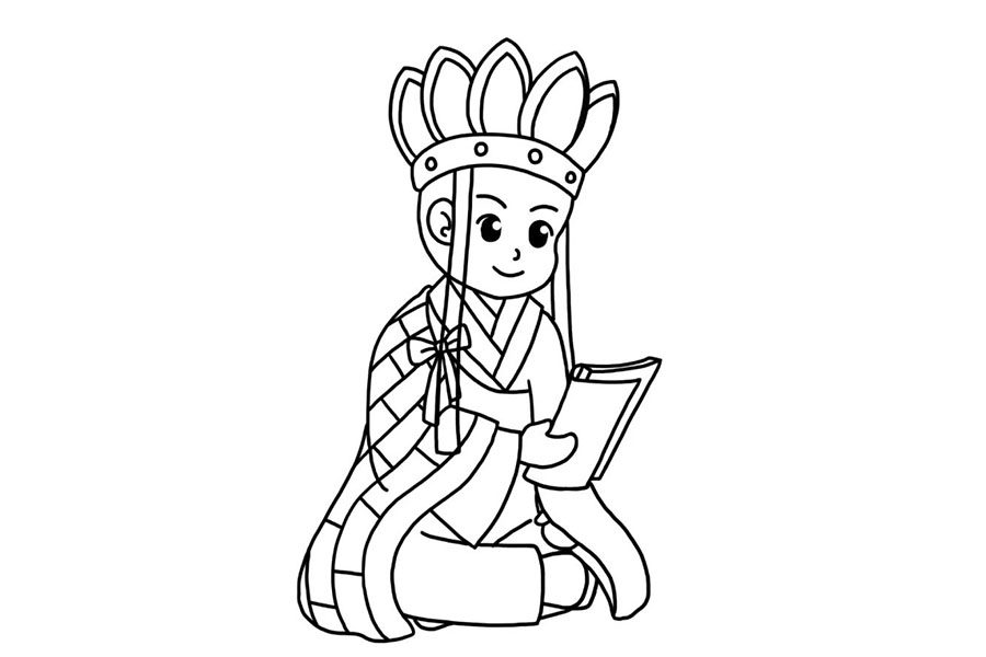 中国四大名著西游记人物 唐僧简笔画教程