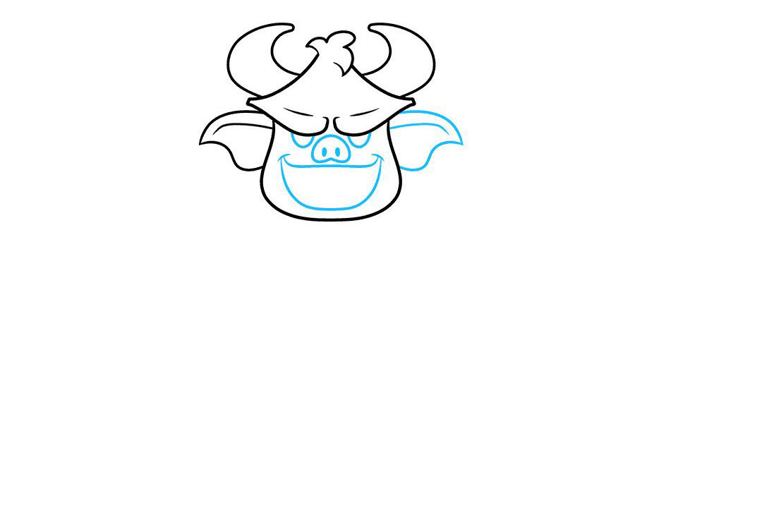 如何画卡通魔鬼简笔画