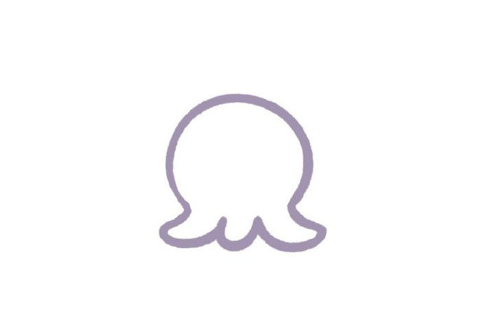 萌萌章鱼怎么画