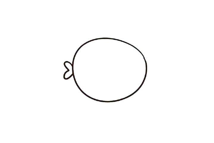 可爱小鱼简笔画画法步骤