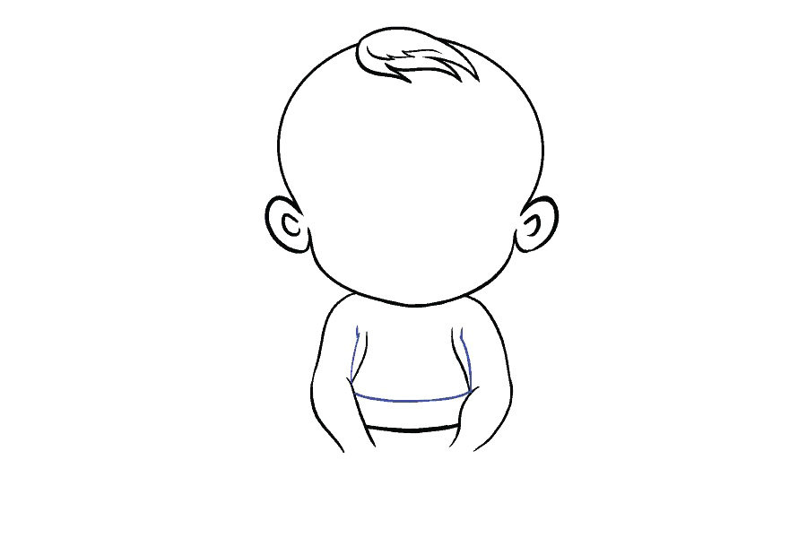 如何画婴儿