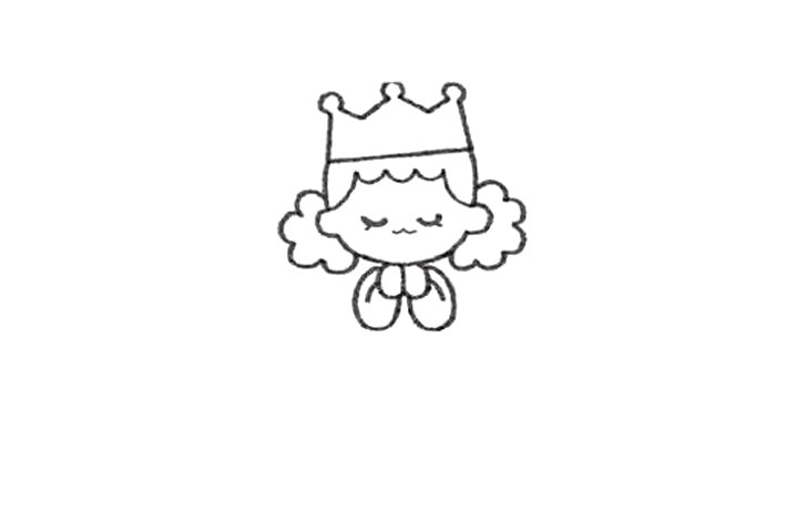 许愿女孩怎么画