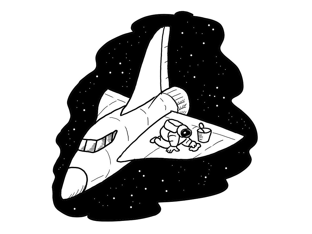 宇宙航天飞行器简笔画