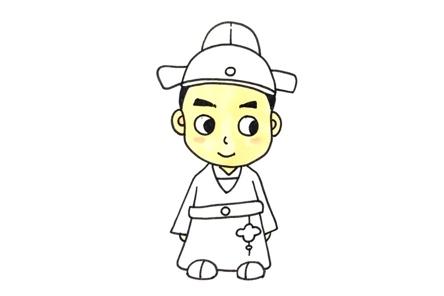 古代诗人简笔画怎么画