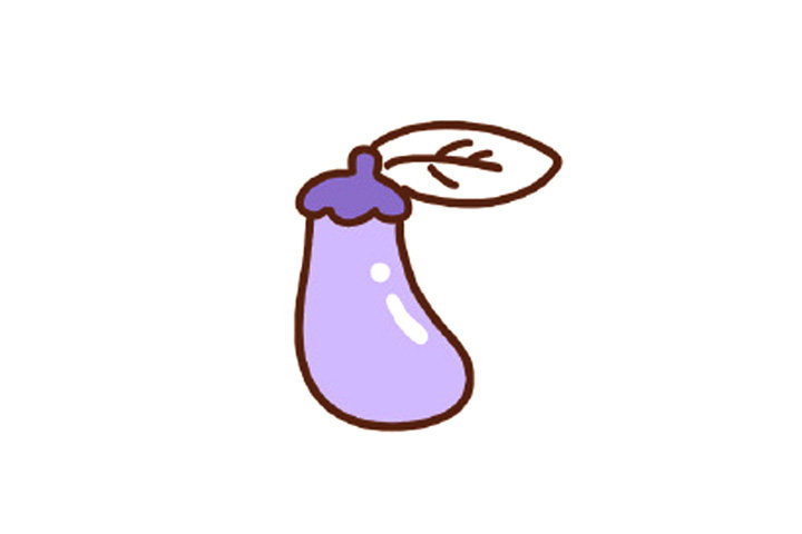 茄子简笔画画法教程