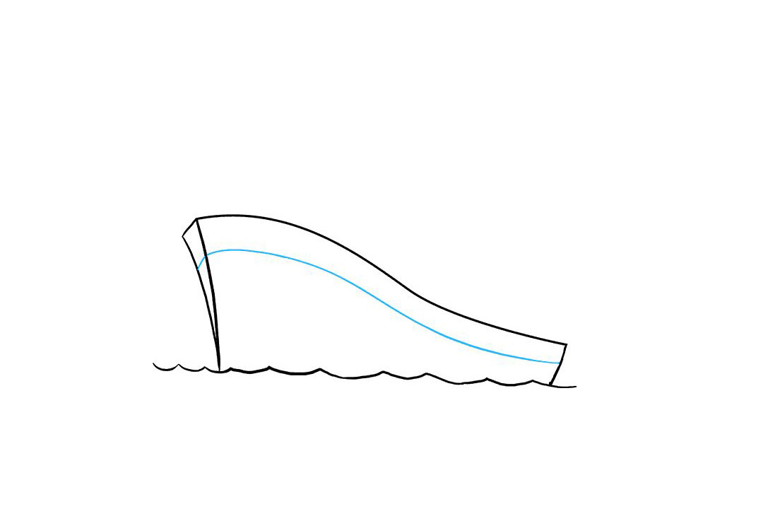 海上的轮船怎么画