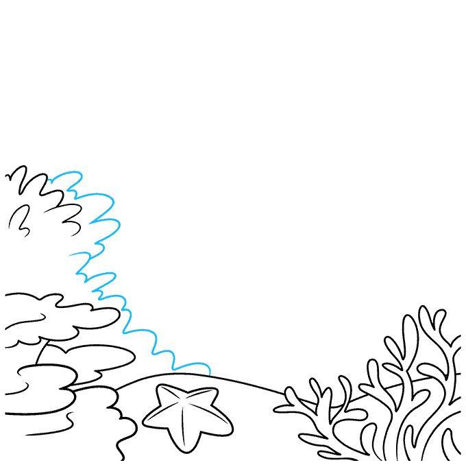 海底世界珊瑚礁怎么画