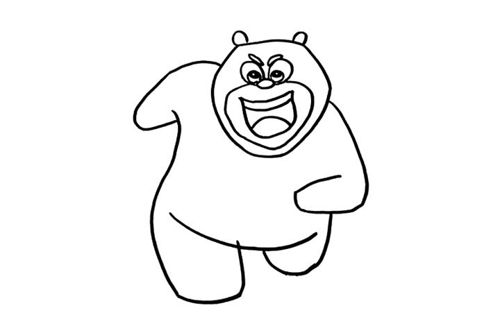 熊大简笔画画法步骤