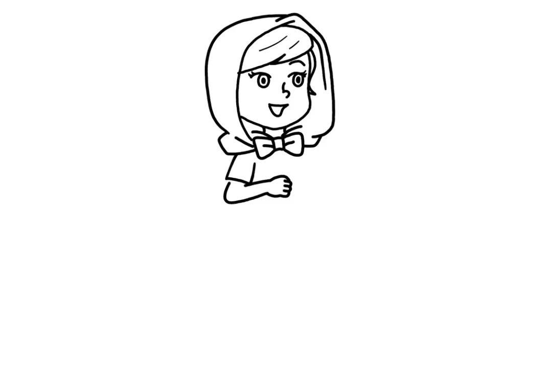 童话故事简笔画 小红帽简笔画