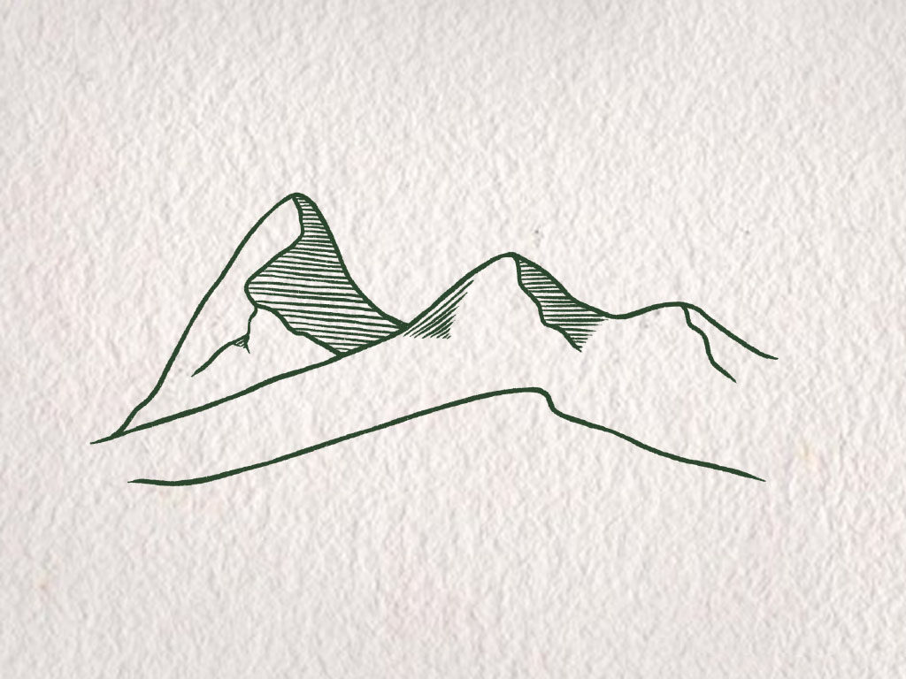 超级简单的沙漠风景简笔画