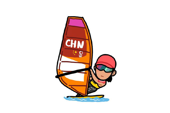 奥运冠军小头像简笔画图片