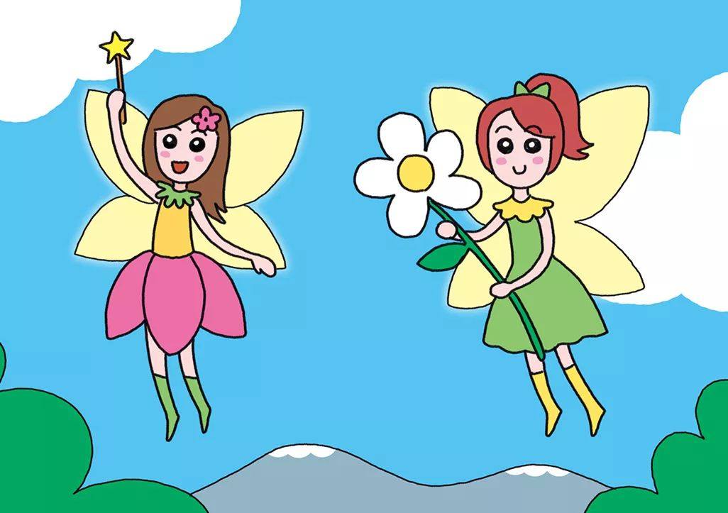 来自魔法城堡的小仙女简笔画