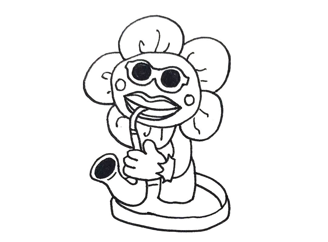 妖娆花简笔画怎么画