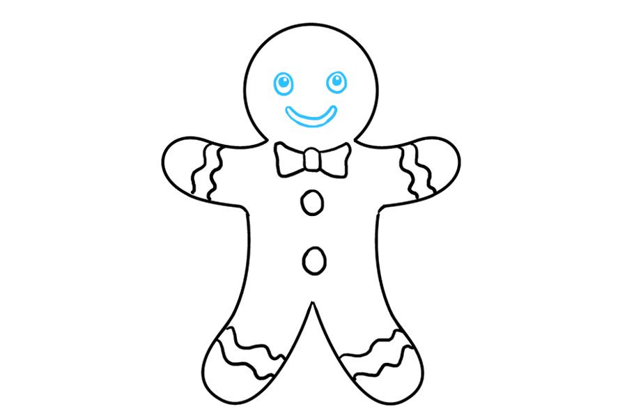 如何画姜饼人