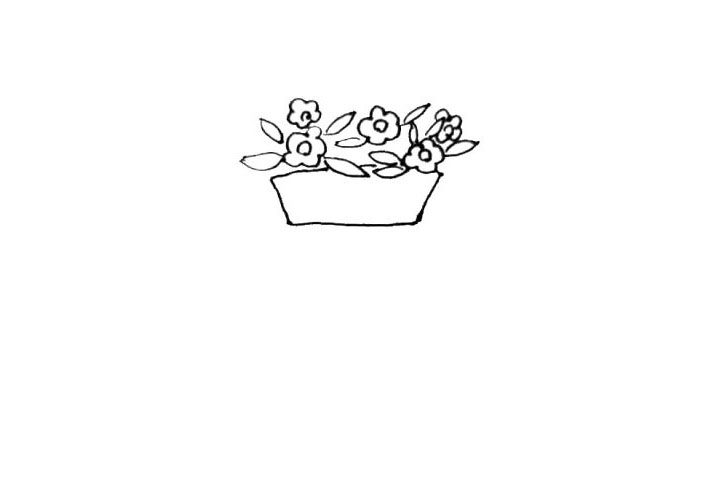 漂亮的花瓶简笔画画法步骤