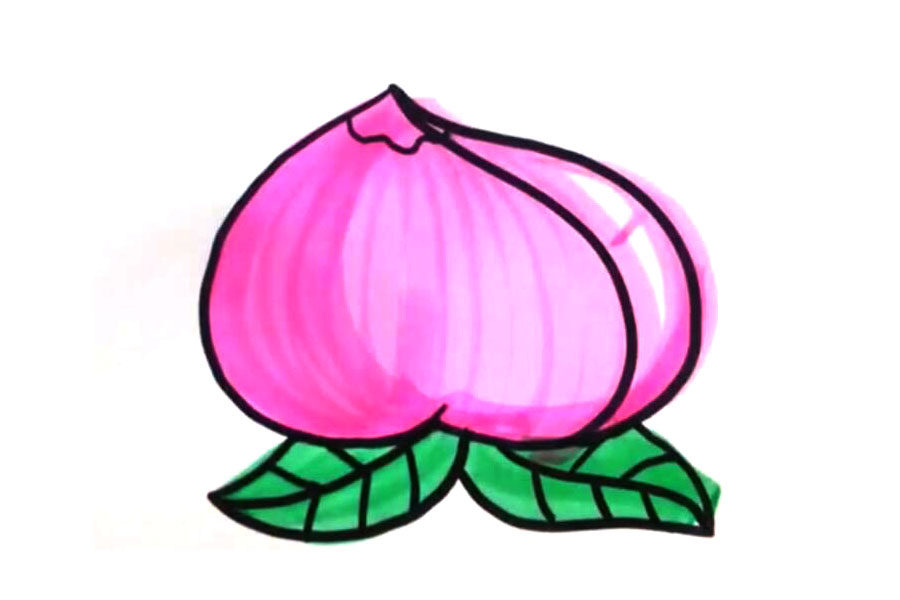 桃子怎么画