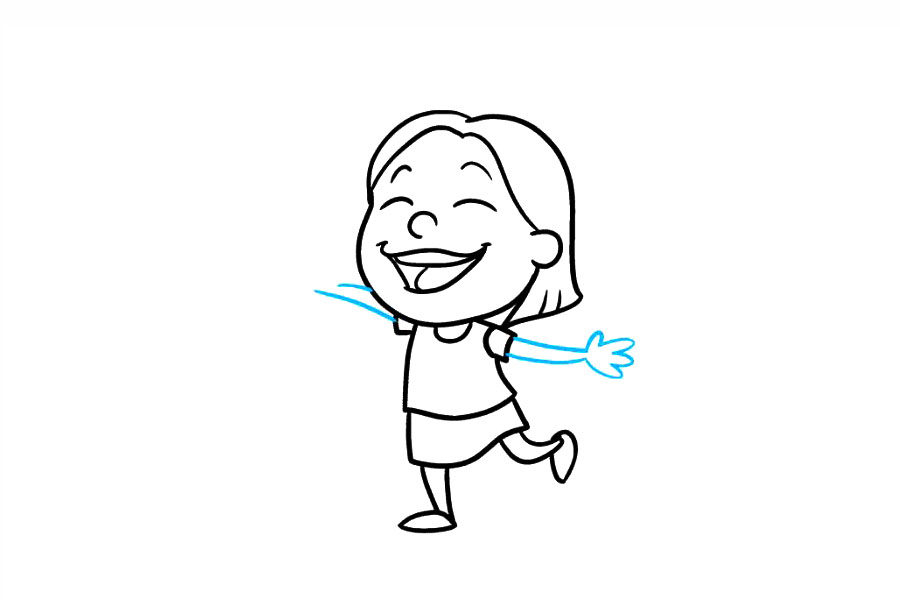 两个好朋友简笔画画法