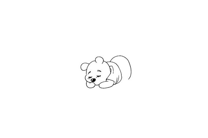 维尼熊简笔画画法教程