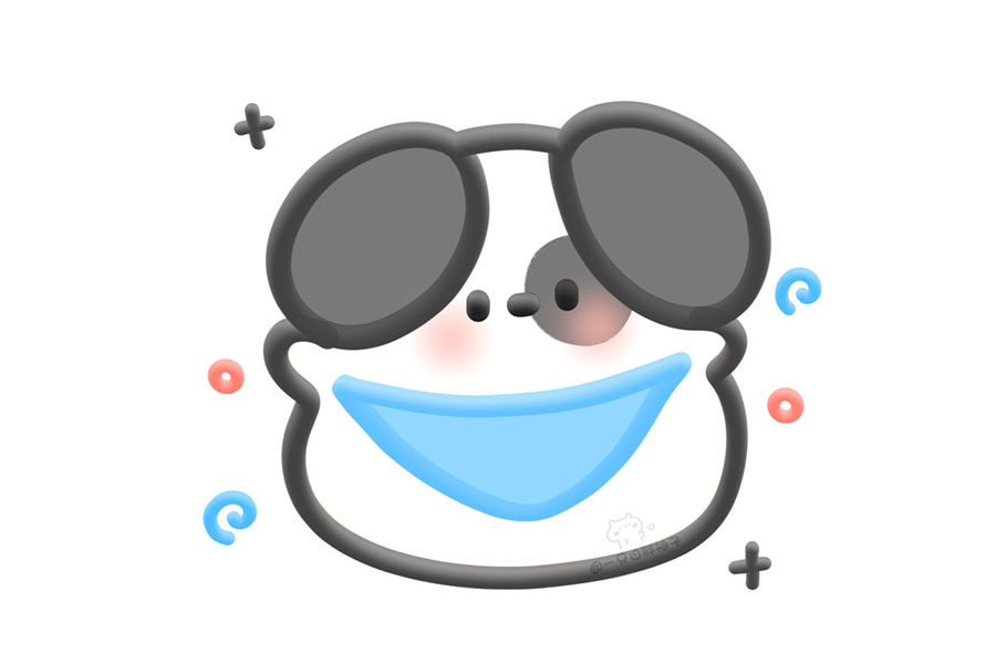 可爱动物软糖简笔画图片