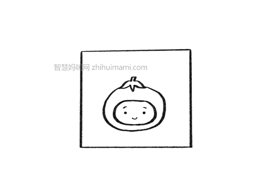 橘子宝宝简笔画画法步骤
