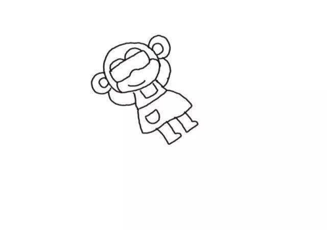 沙滩上的阳光 快乐假期简笔画