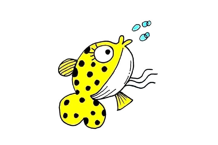 12种海里生活的鱼创意简笔画图片