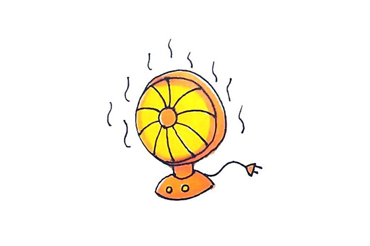 小太阳简笔画画法步骤