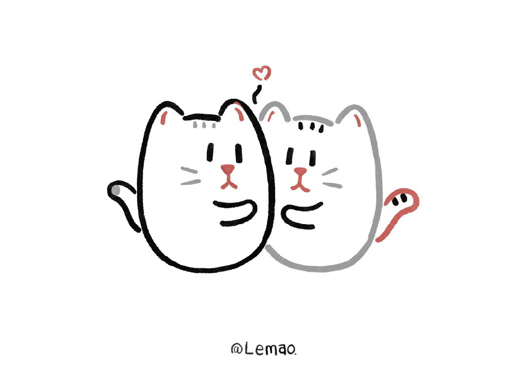 简单可爱的小猫简笔画步骤