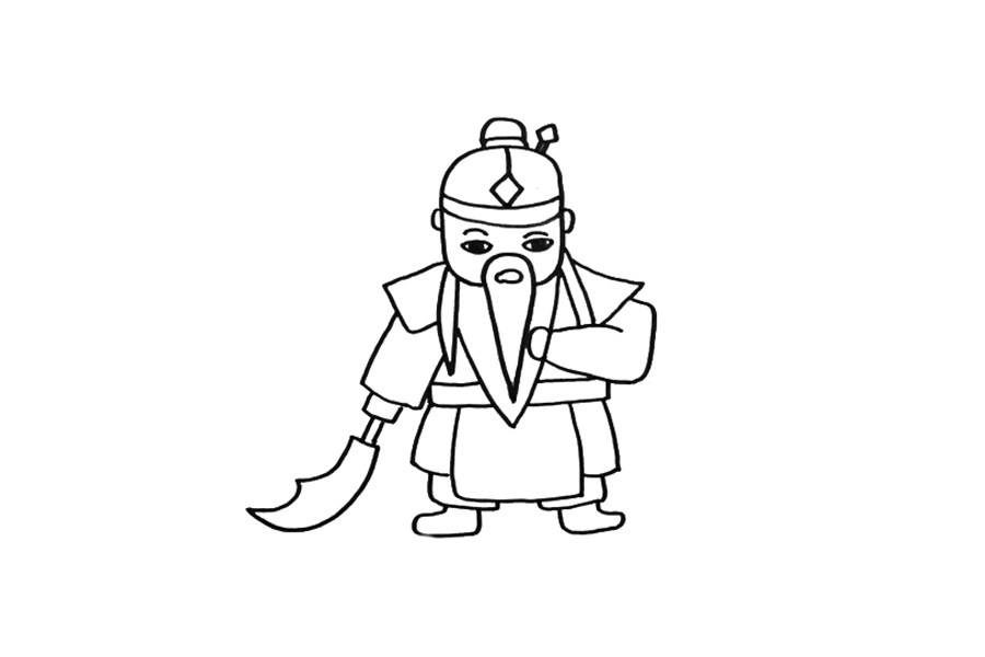 关羽怎么画