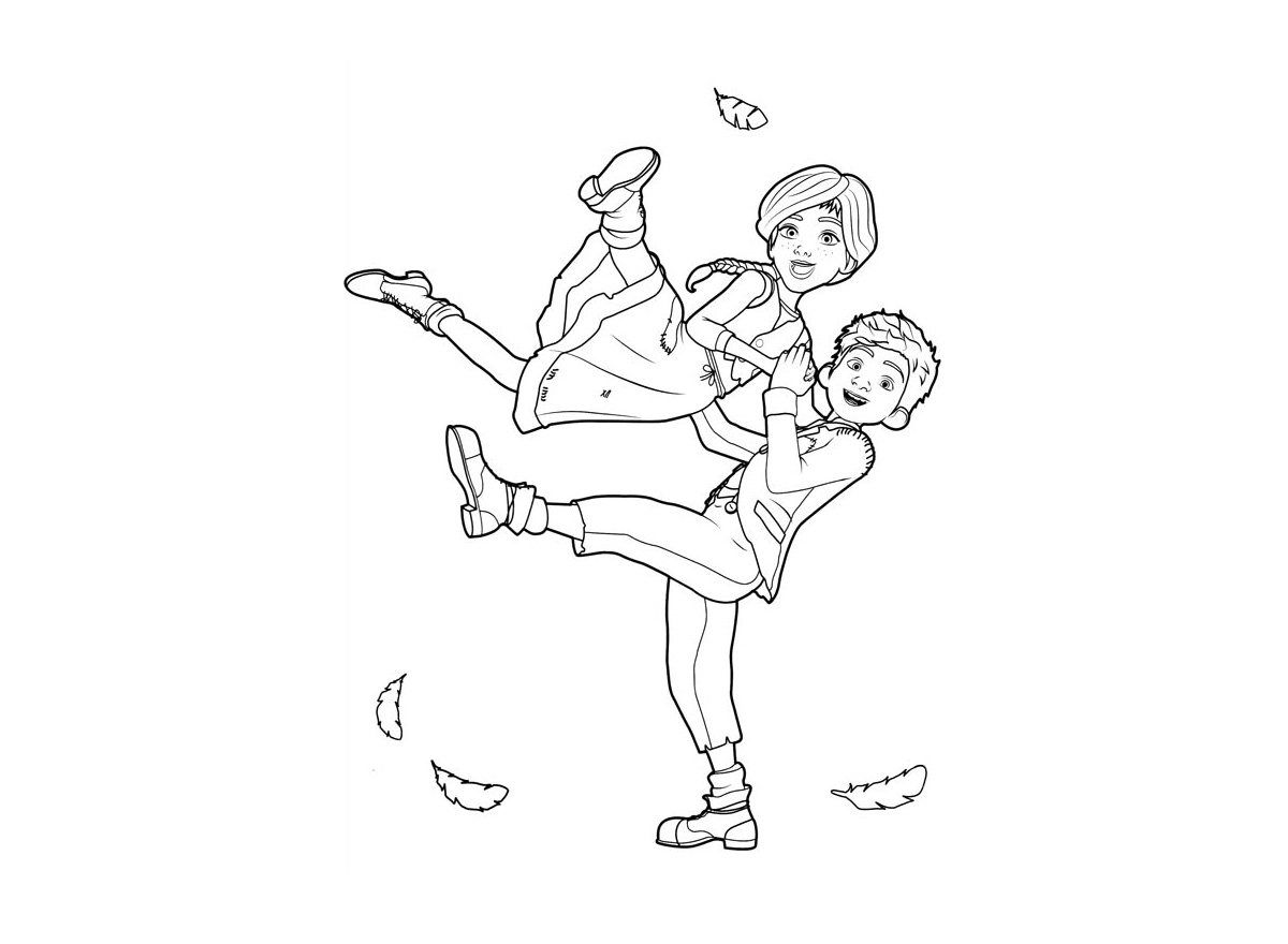 跳舞的人简笔画图片