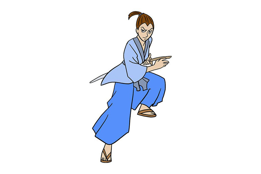 如何画武士