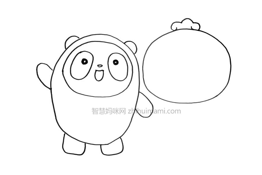 2022北京冬奥会吉祥物简笔画 简单又可爱