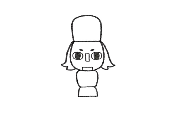 胡桃夹子士兵怎么画