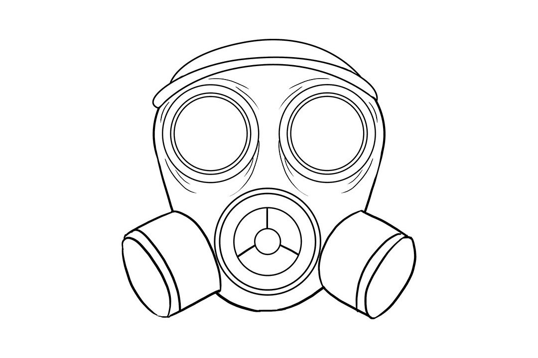 防毒面具怎么画