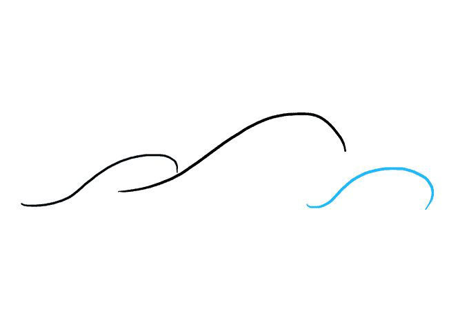 海浪怎么画