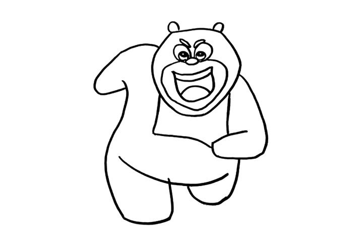 熊大简笔画画法步骤