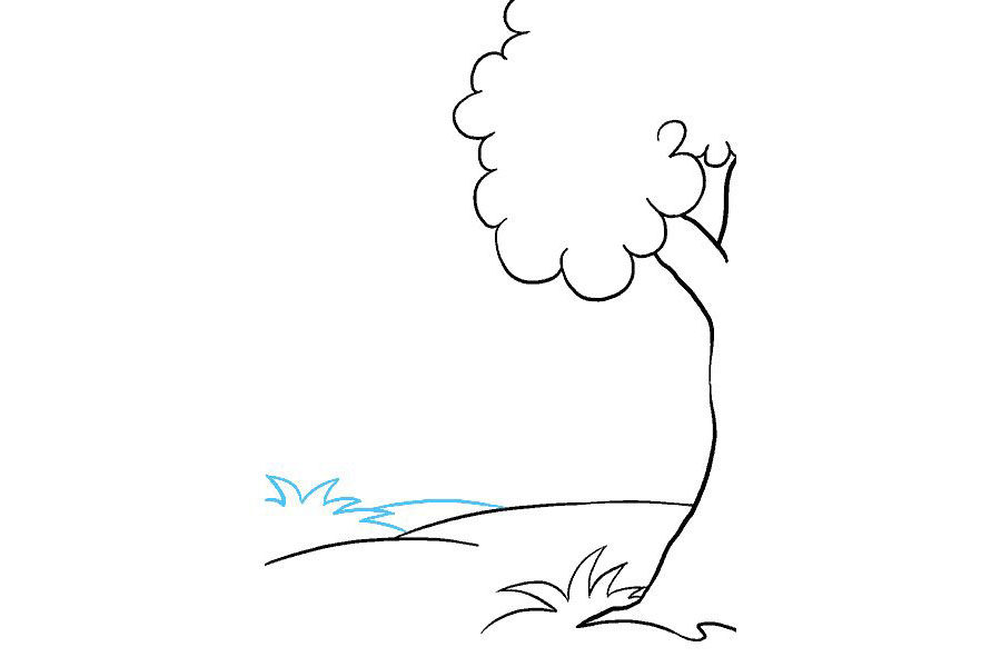 卡通森林简笔画的画法
