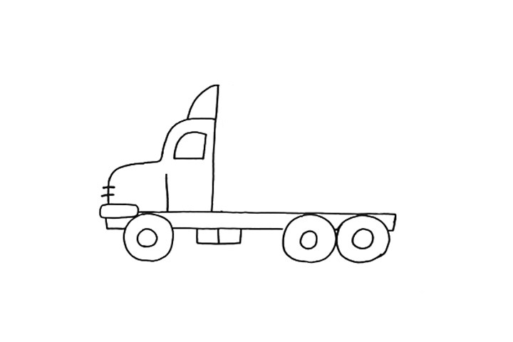 如何画大卡车