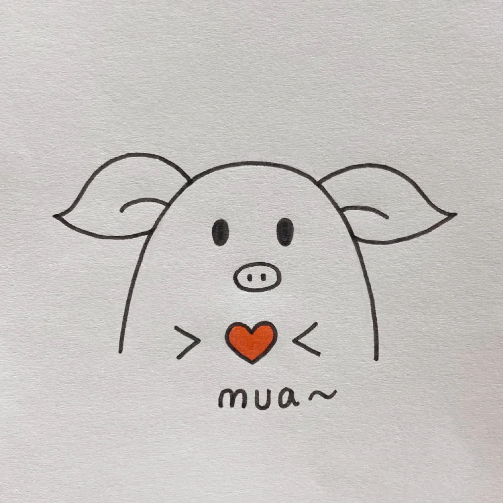 一组可爱卡通头像简笔画图片
