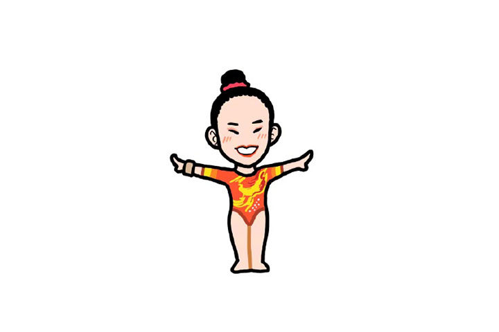 奥运冠军小头像简笔画图片