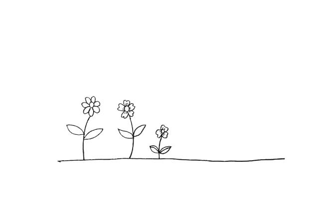 盆栽向日葵简笔画教程