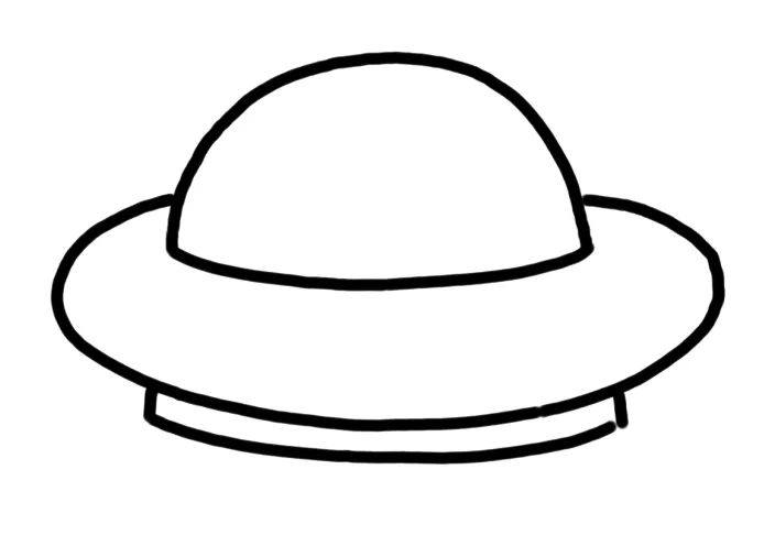 外星飞碟怎么画