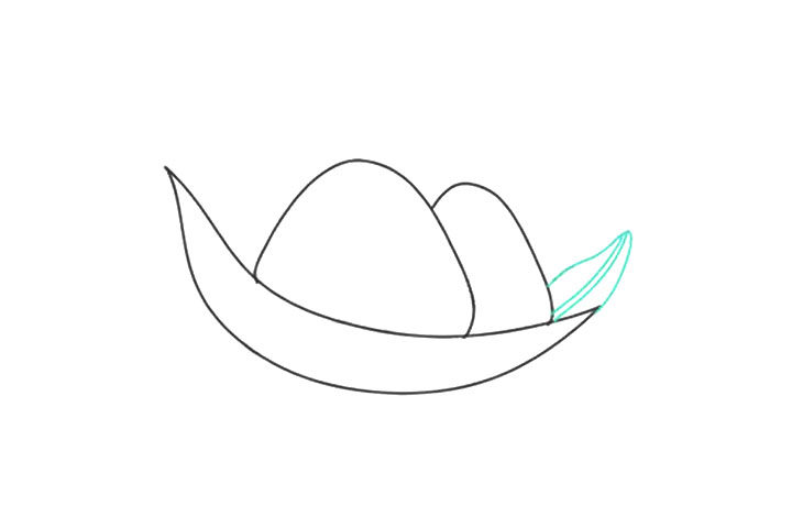 如何画卡通粽子