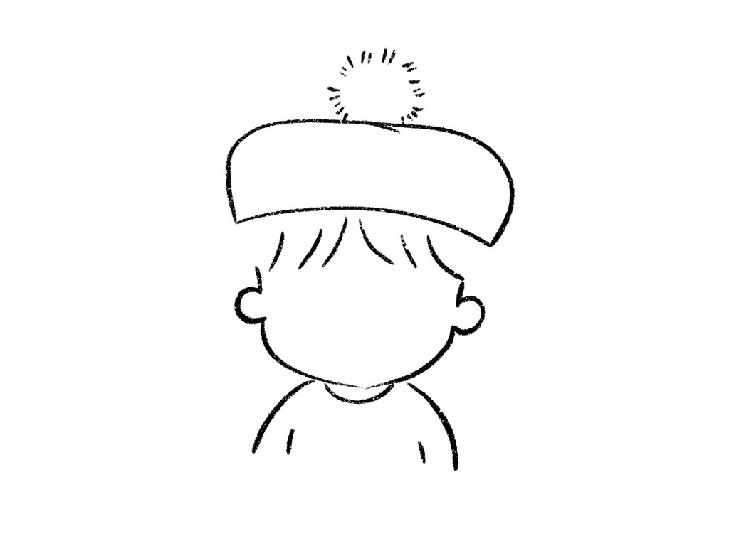 可爱的小女孩简笔画步骤