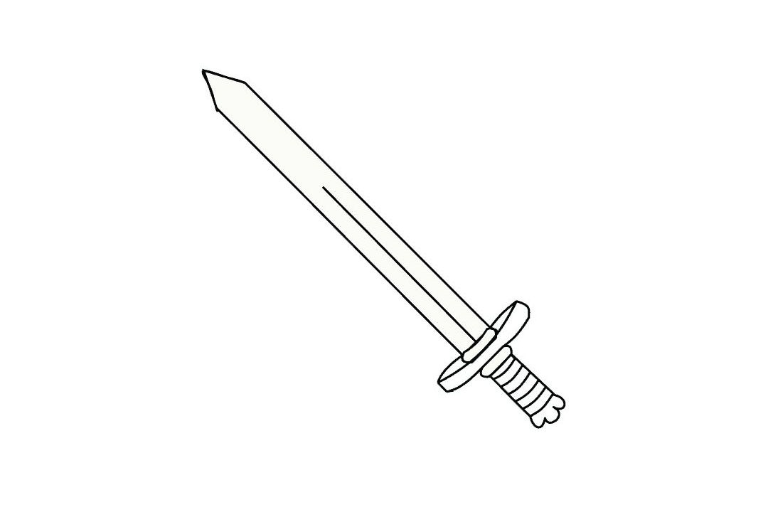 玩具宝剑的画法